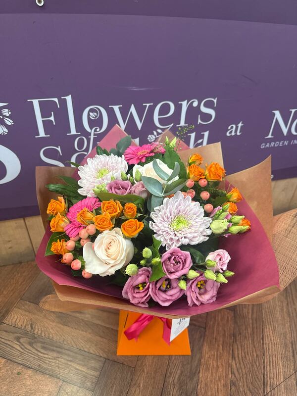 Flowers delivered to customer