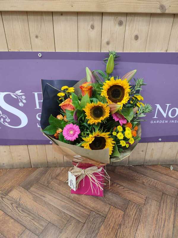 Flowers delivered to customer