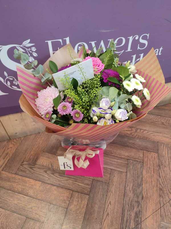 Flowers delivered to customer