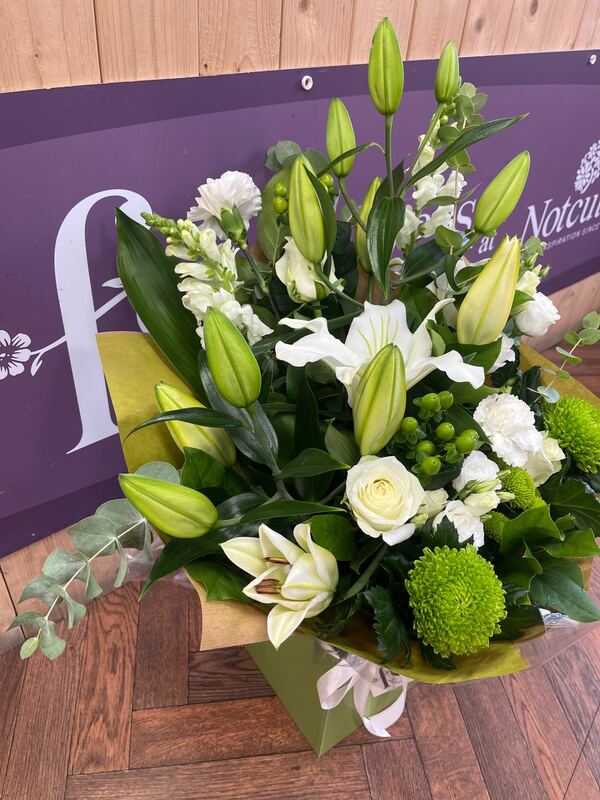 Flowers delivered to customer