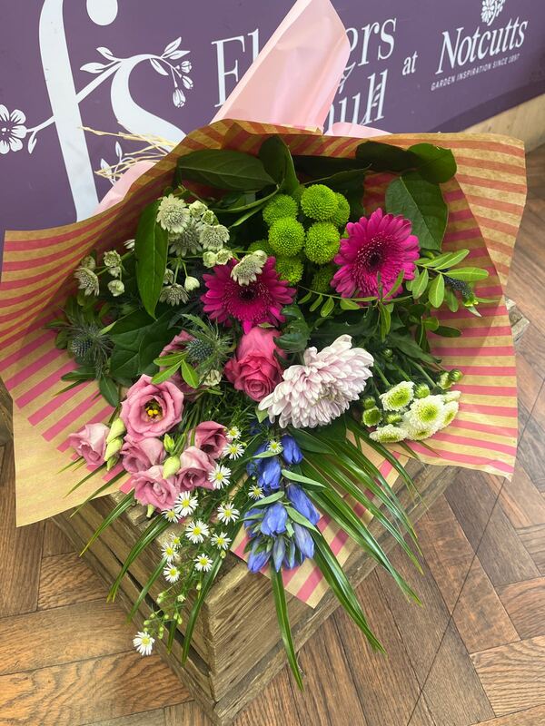 Flowers delivered to customer
