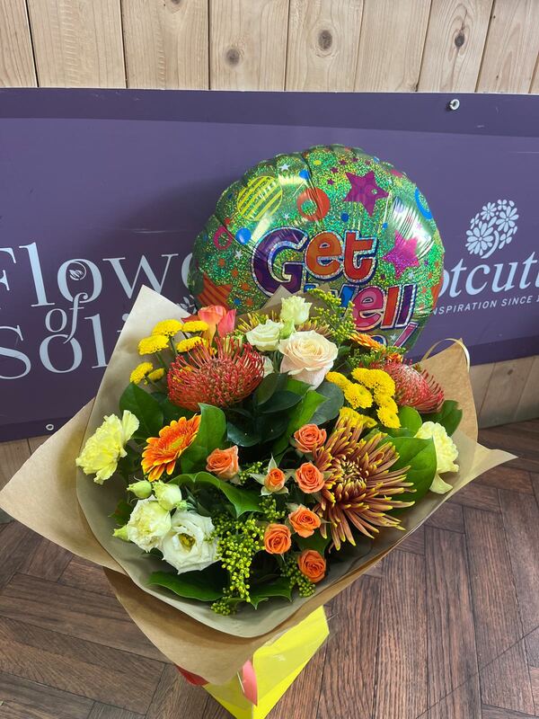 Flowers delivered to customer