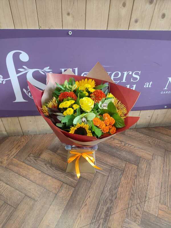 Flowers delivered to customer