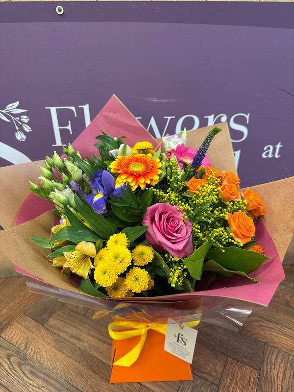 Flowers delivered to customer