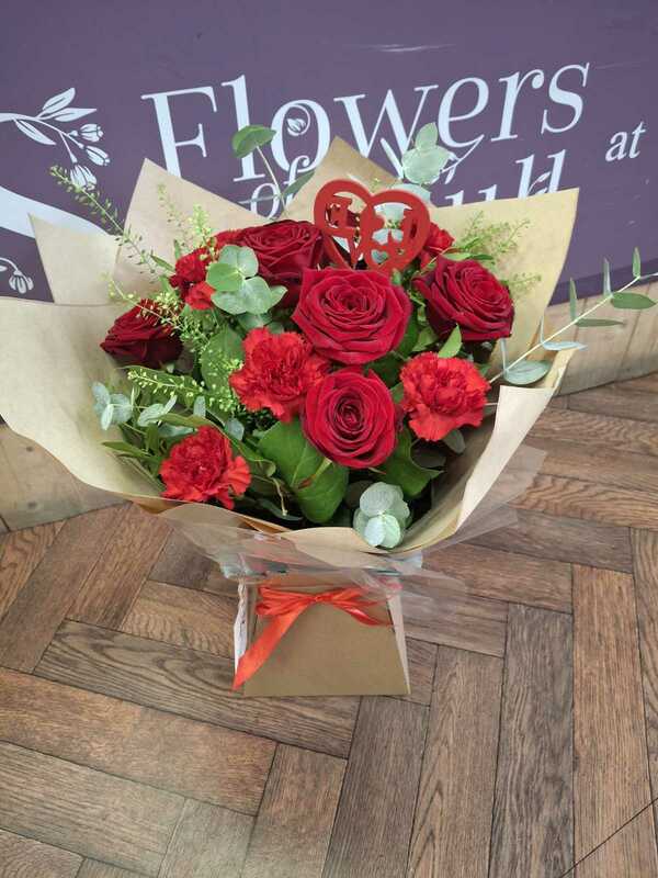 Flowers delivered to customer