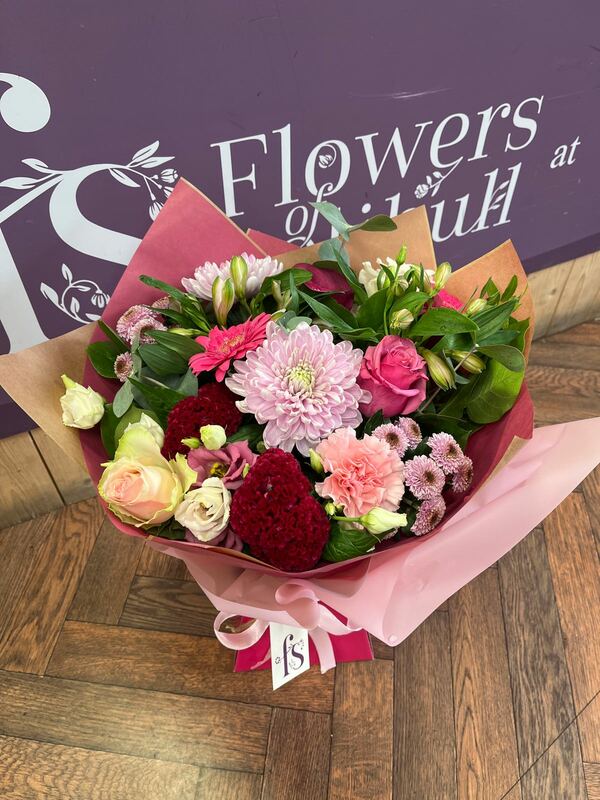 Flowers delivered to customer