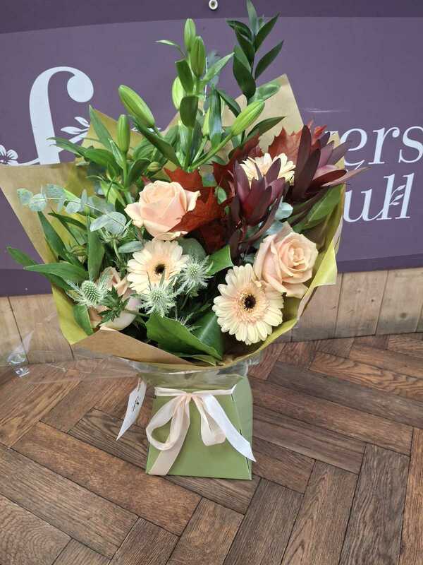 Flowers delivered to customer