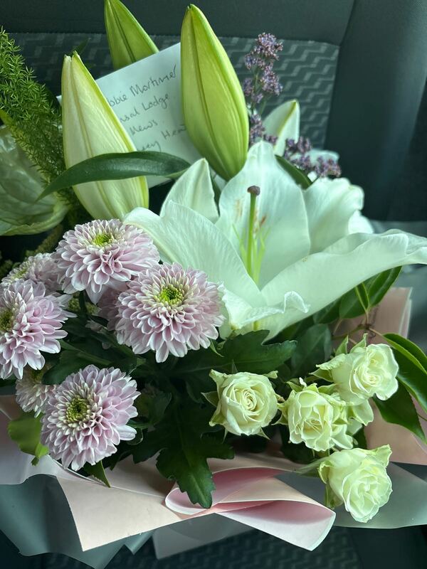 Flowers delivered to a customer