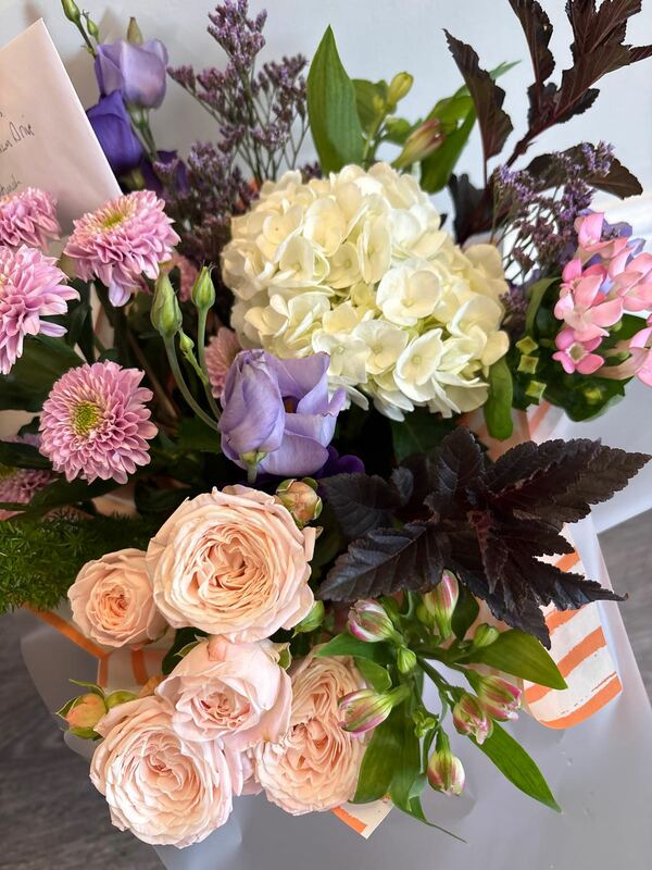 Flowers delivered to a customer