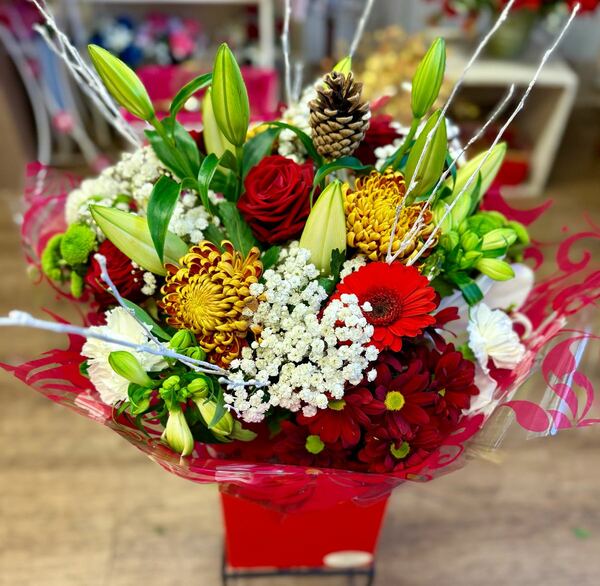 Flowers delivered to customer