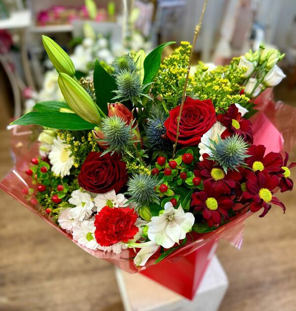 Flowers delivered to customer