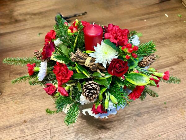 Flowers delivered to customer