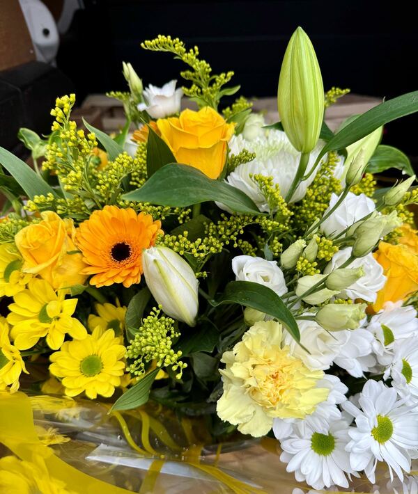 Flowers delivered to customer