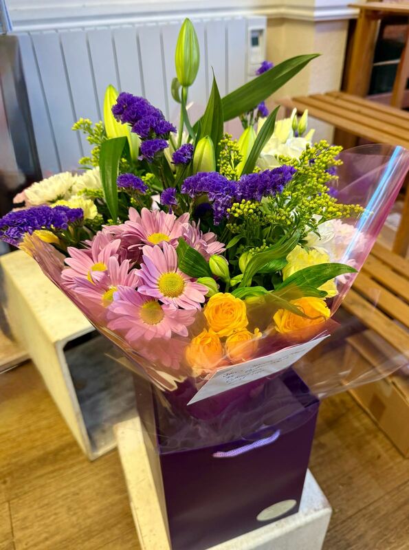 Flowers delivered to customer