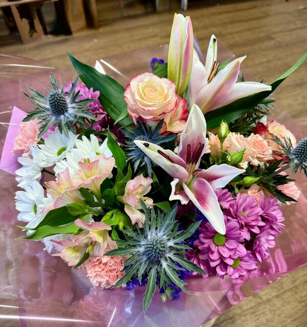 Flowers delivered to customer