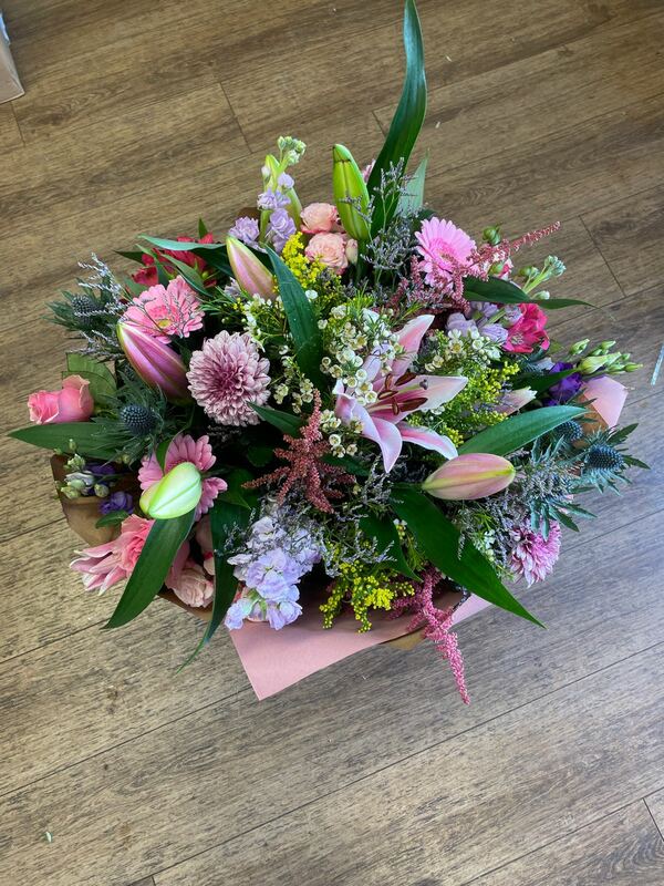 Flowers delivered to customer