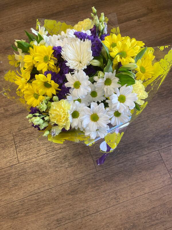 Flowers delivered to customer