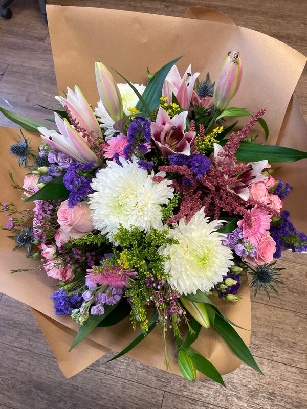 Flowers delivered to customer