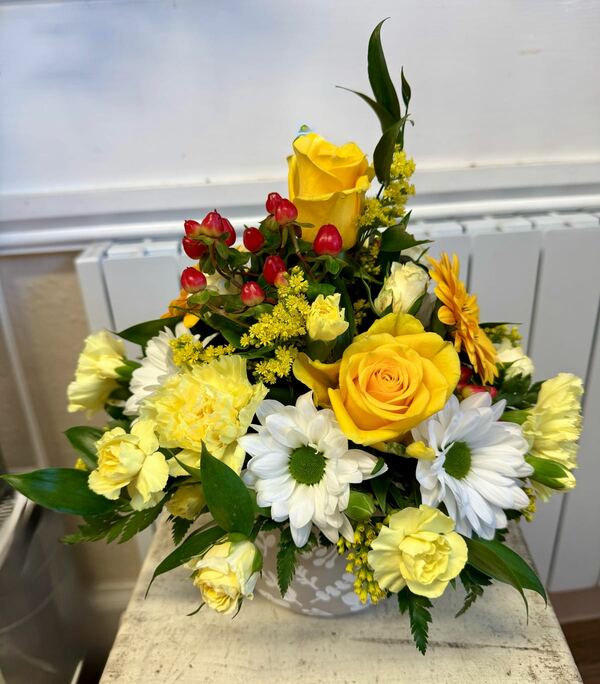 Flowers delivered to customer