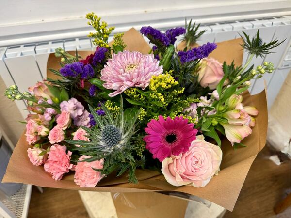 Flowers delivered to customer