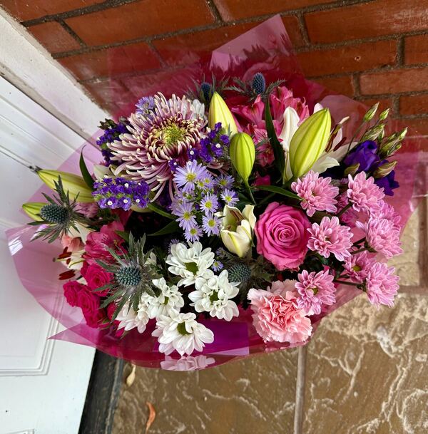 Flowers delivered to customer