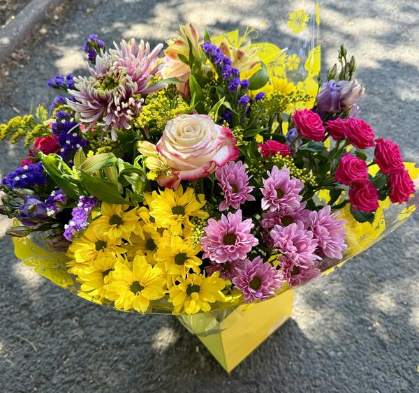 Flowers delivered to customer