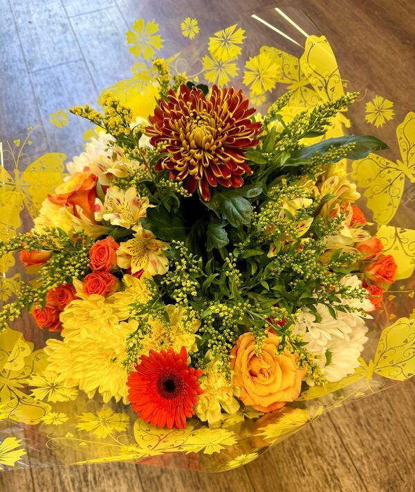 Flowers delivered to customer