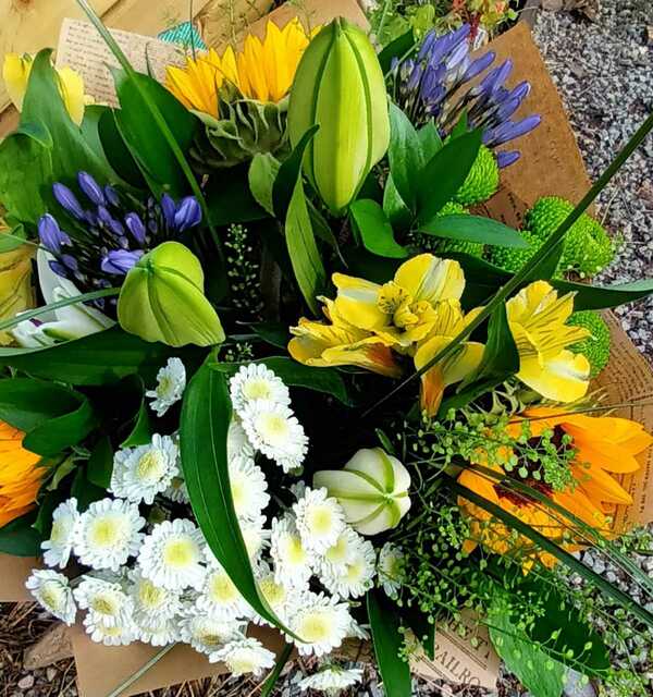 Flowers delivered to customer