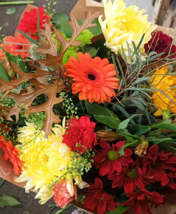 Flowers delivered to customer