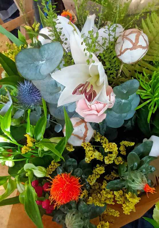 Flowers delivered to customer