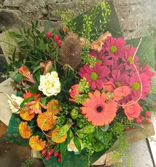 Flowers delivered to customer