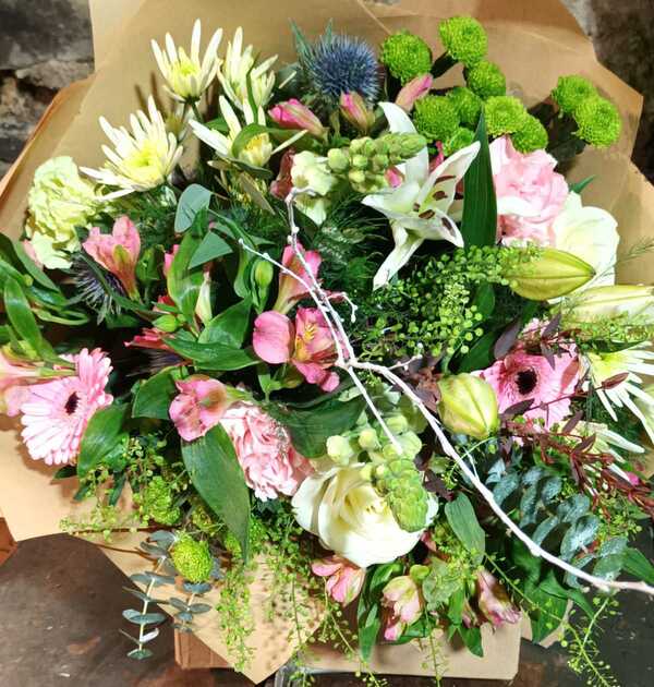 Flowers delivered to customer