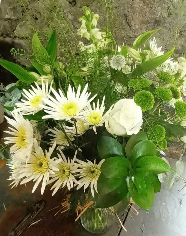 Flowers delivered to customer