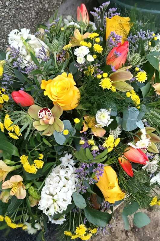 Flowers delivered to customer