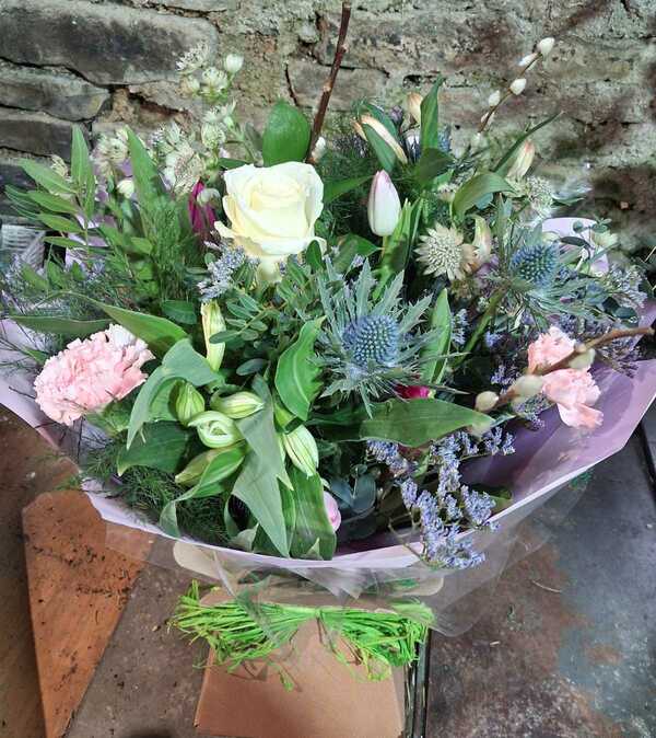 Flowers delivered to customer