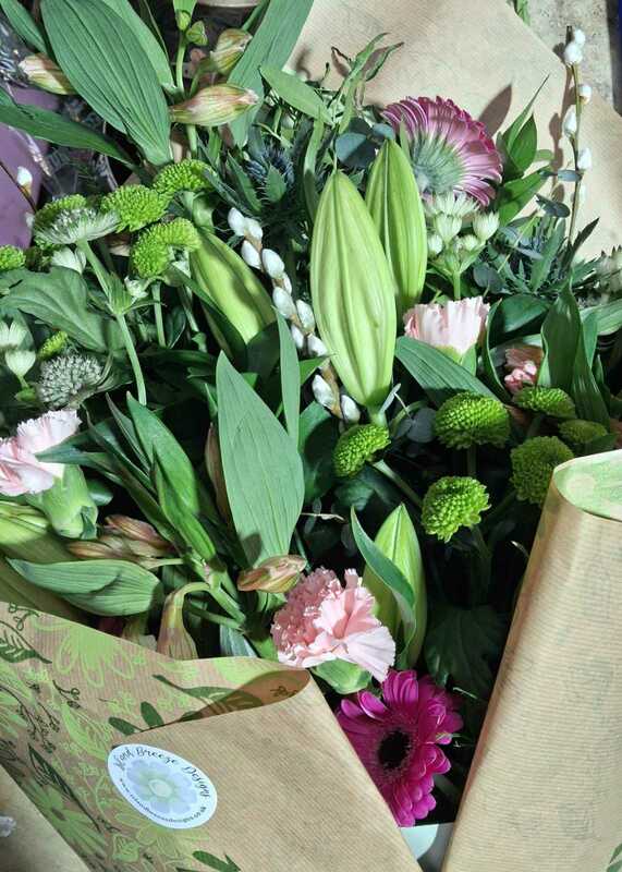 Flowers delivered to customer