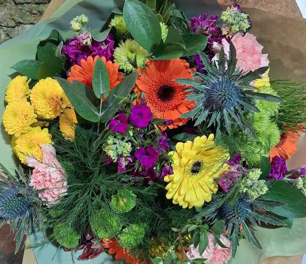 Flowers delivered to customer