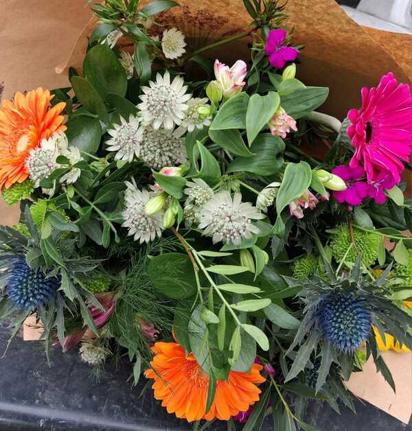 Flowers delivered to customer