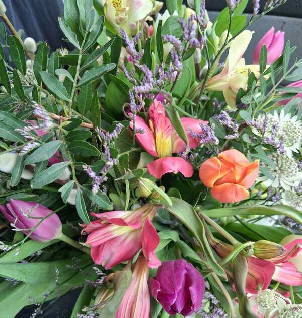 Flowers delivered to customer