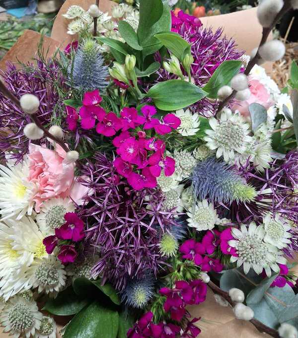 Flowers delivered to customer