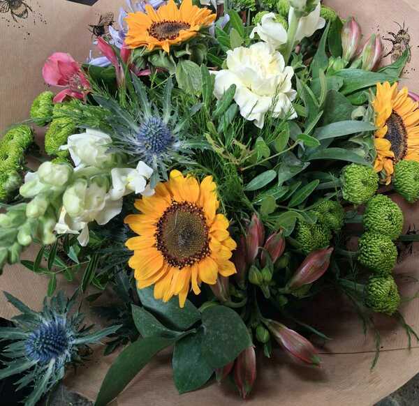 Flowers delivered to customer