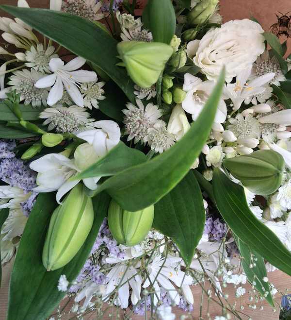 Flowers delivered to customer