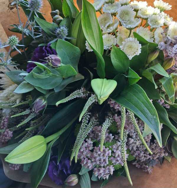 Flowers delivered to customer