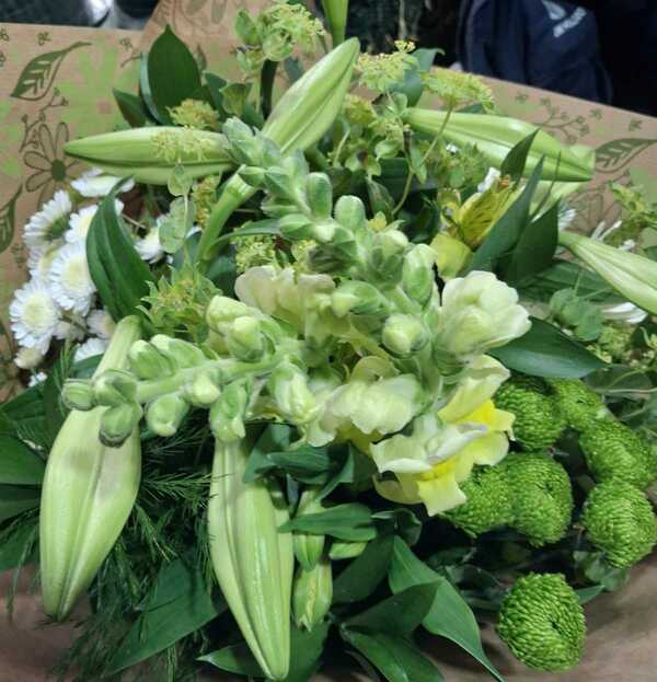 Flowers delivered to customer