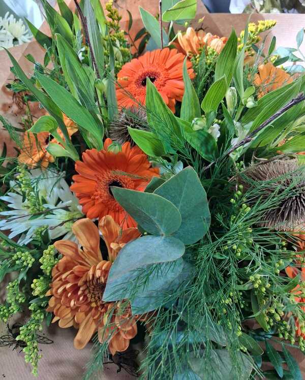Flowers delivered to customer