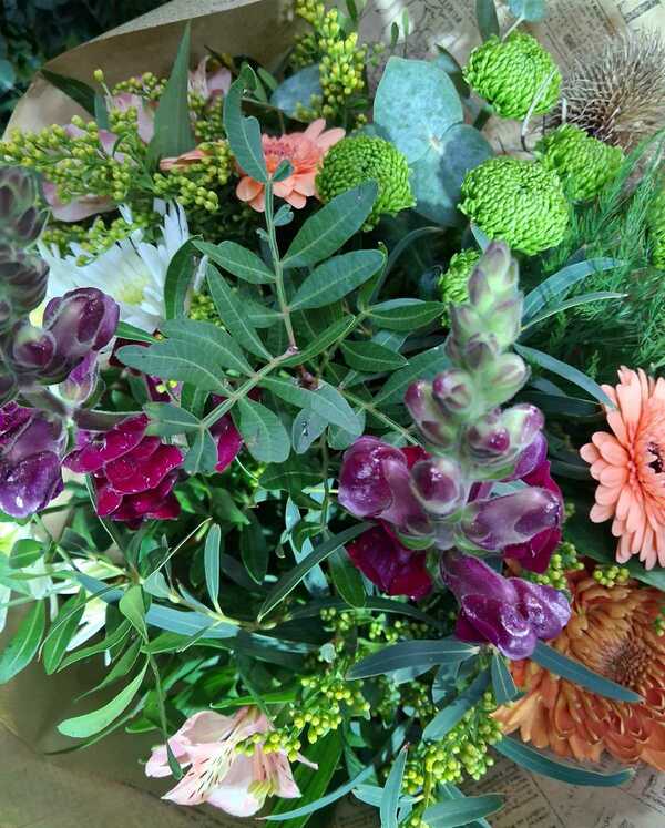 Flowers delivered to customer