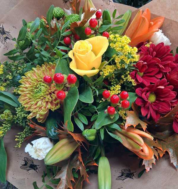 Flowers delivered to customer