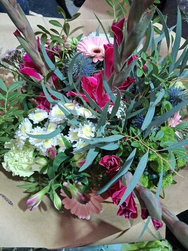 Flowers delivered to customer