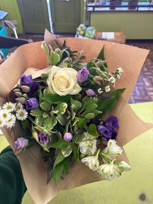 Flowers delivered to customer
