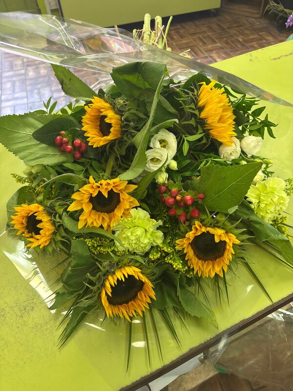 Flowers delivered to customer